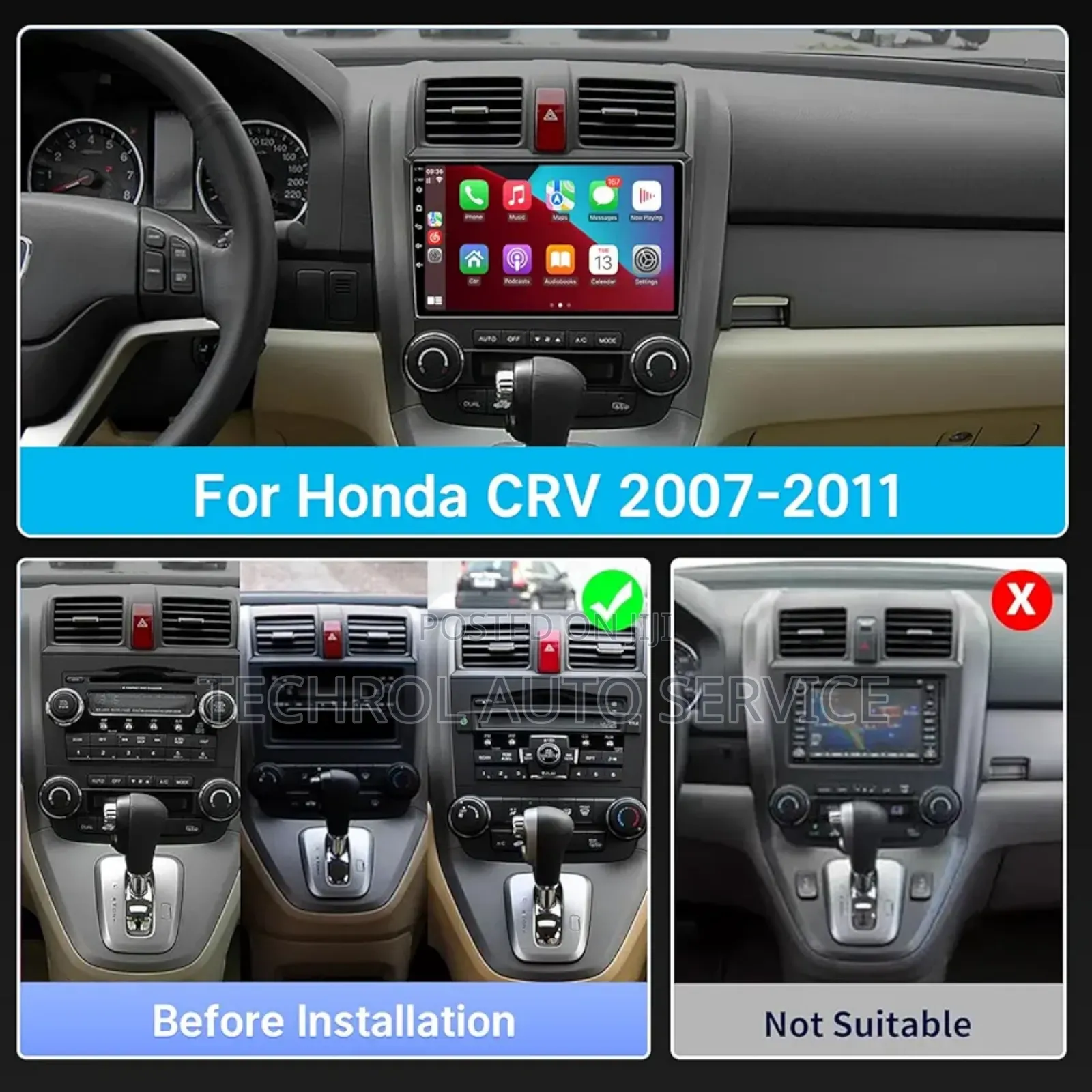 Honda CRV 2007 to 2012 Andriod Systems/Radio