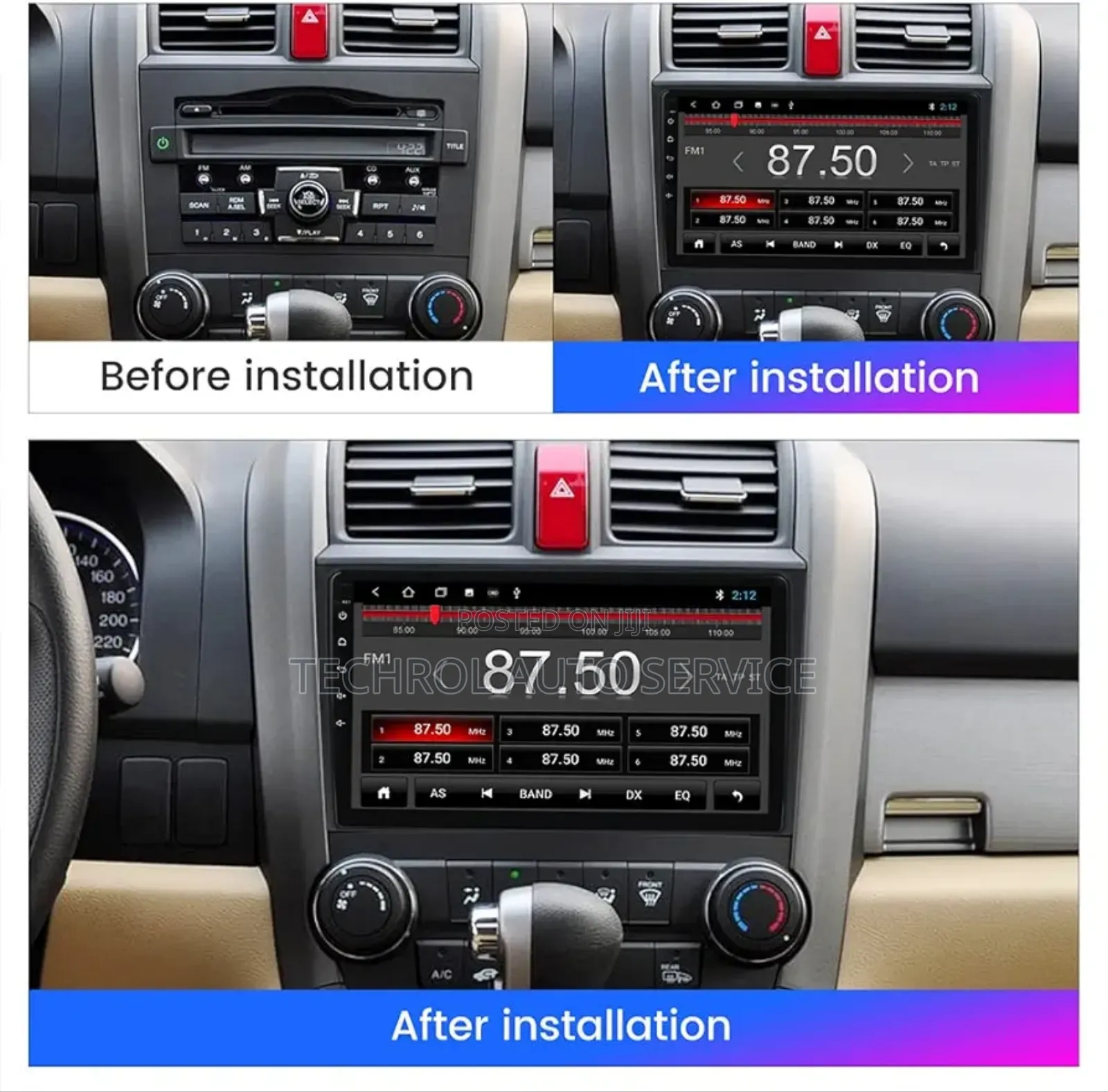 Honda CRV 2007 to 2012 Andriod Systems/Radio