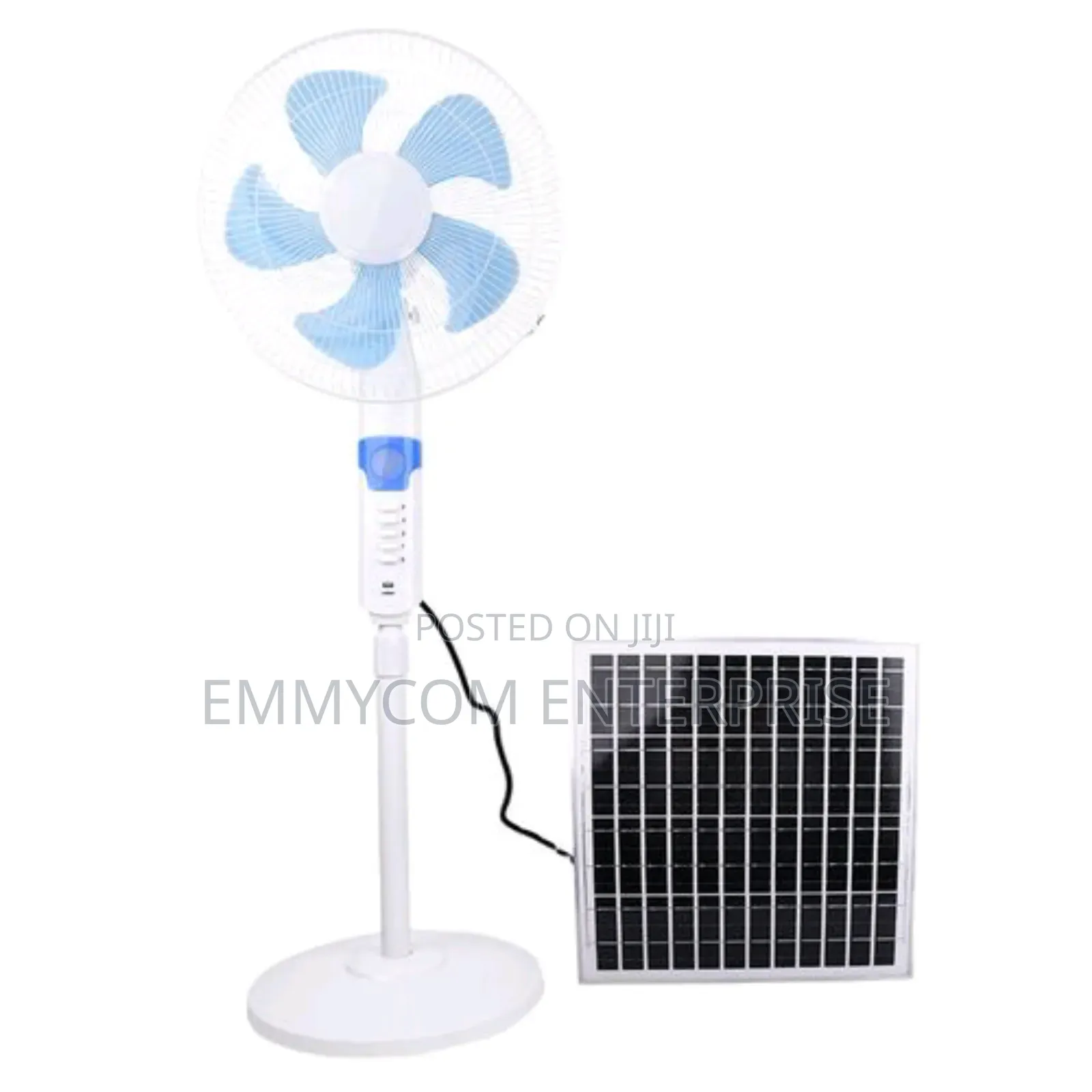 Solar and Rechargeable Standing Fan