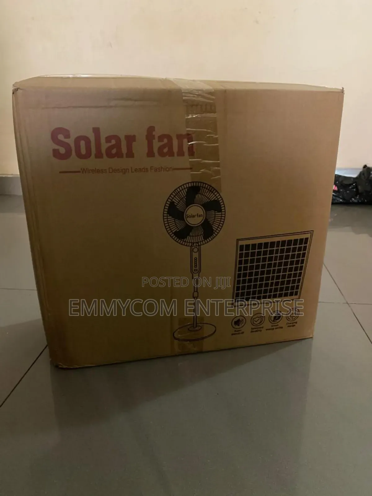 Solar and Rechargeable Standing Fan