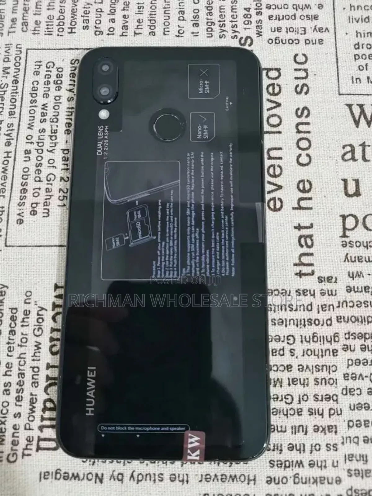 New Huawei Nova 3i 128 GB Black