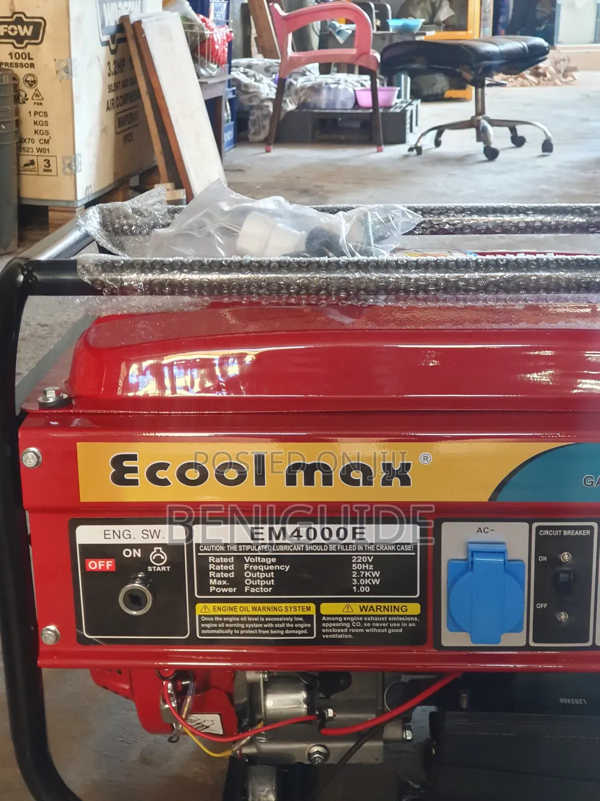 Ecool Max Gasoline Generator 4000E,3kw