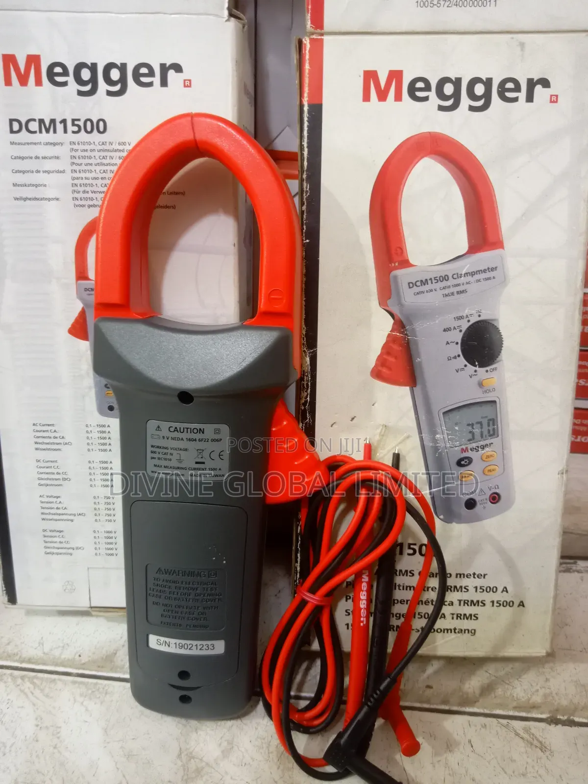 Megger DCM1500 Digital Power Clamp Meter TRMS