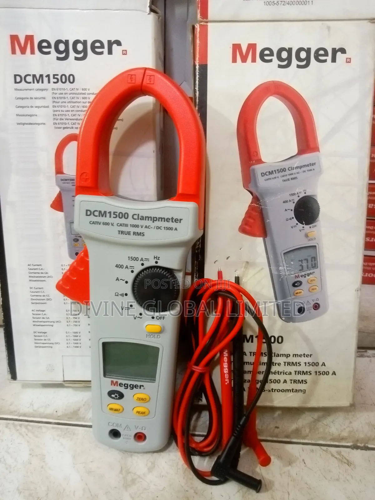 Megger DCM1500 Digital Power Clamp Meter TRMS