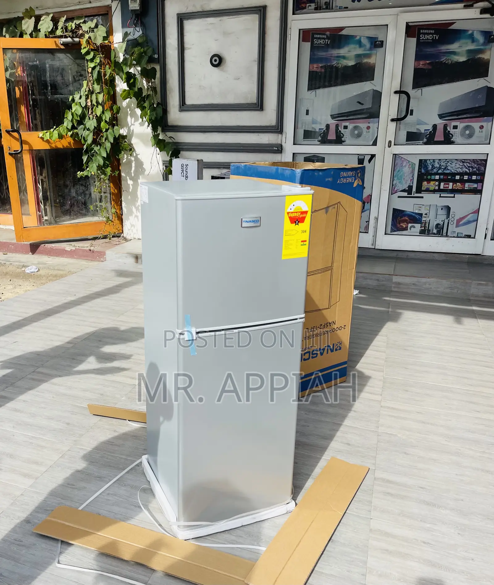 Shop Quality Nasco Nasf2-130 2 Door Electric Fridge(Silver)
