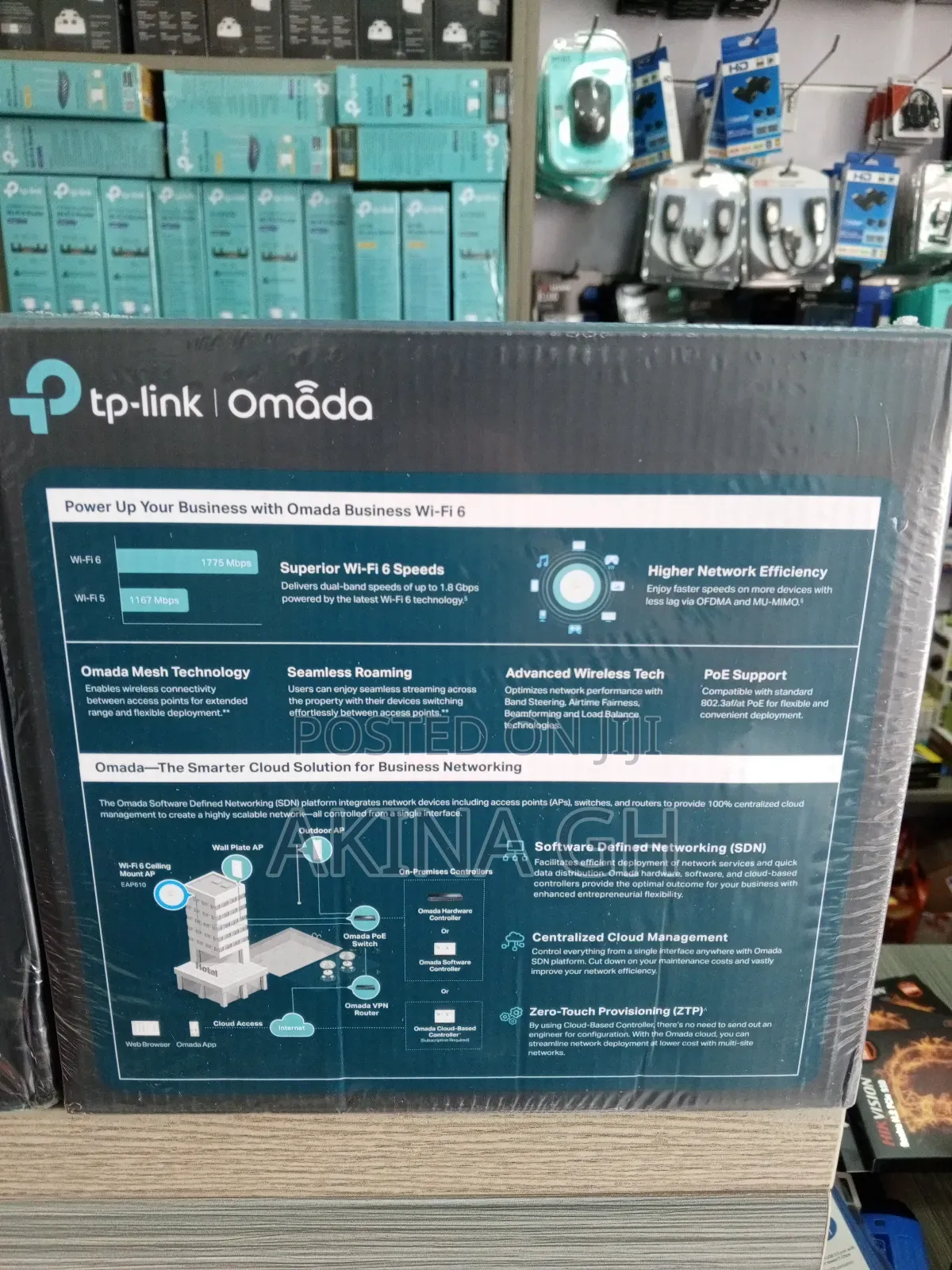 TP-Link Ax1800 Wi-Fi 6 Ceiling Mount Access Point Eap610