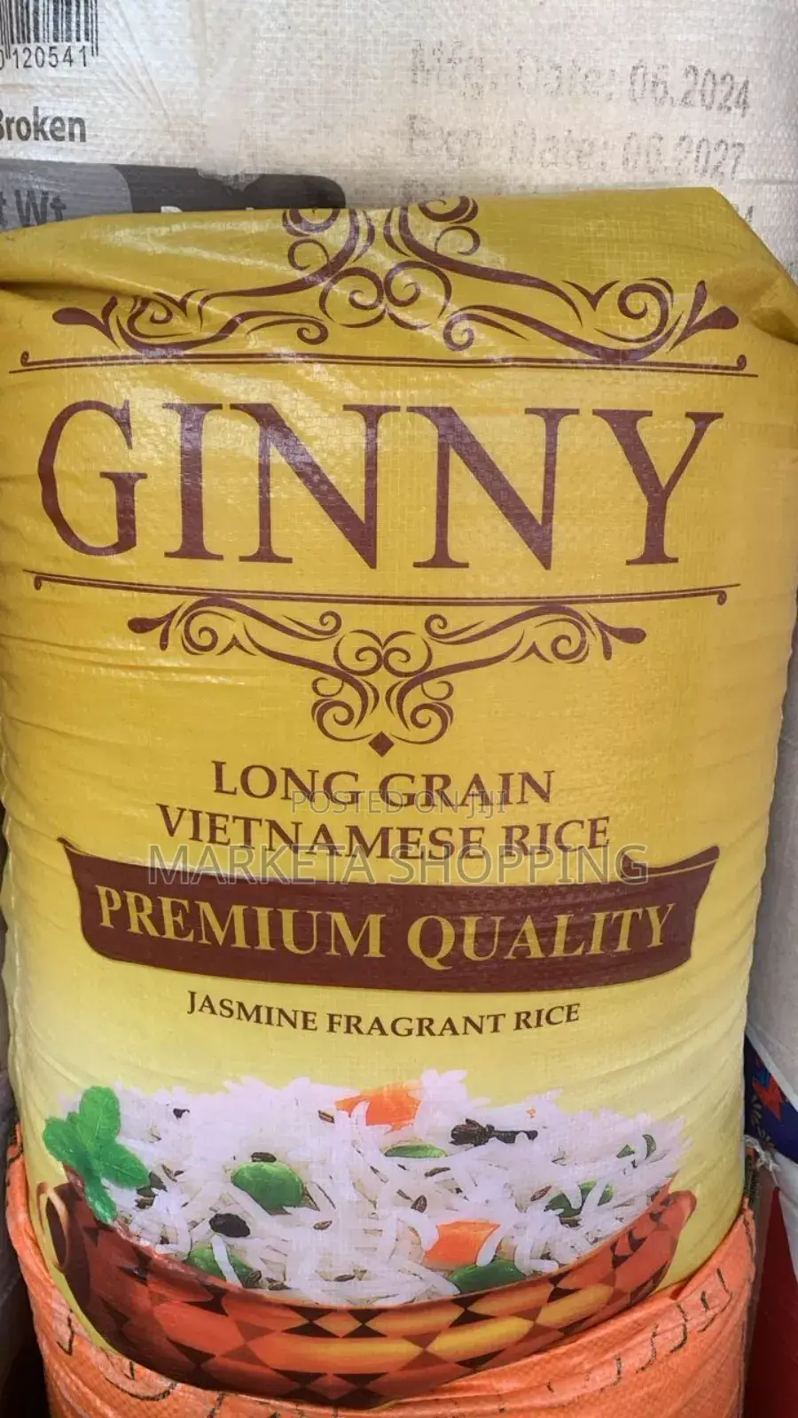 Ginny Long Grain Vietnamese Rice 45kg