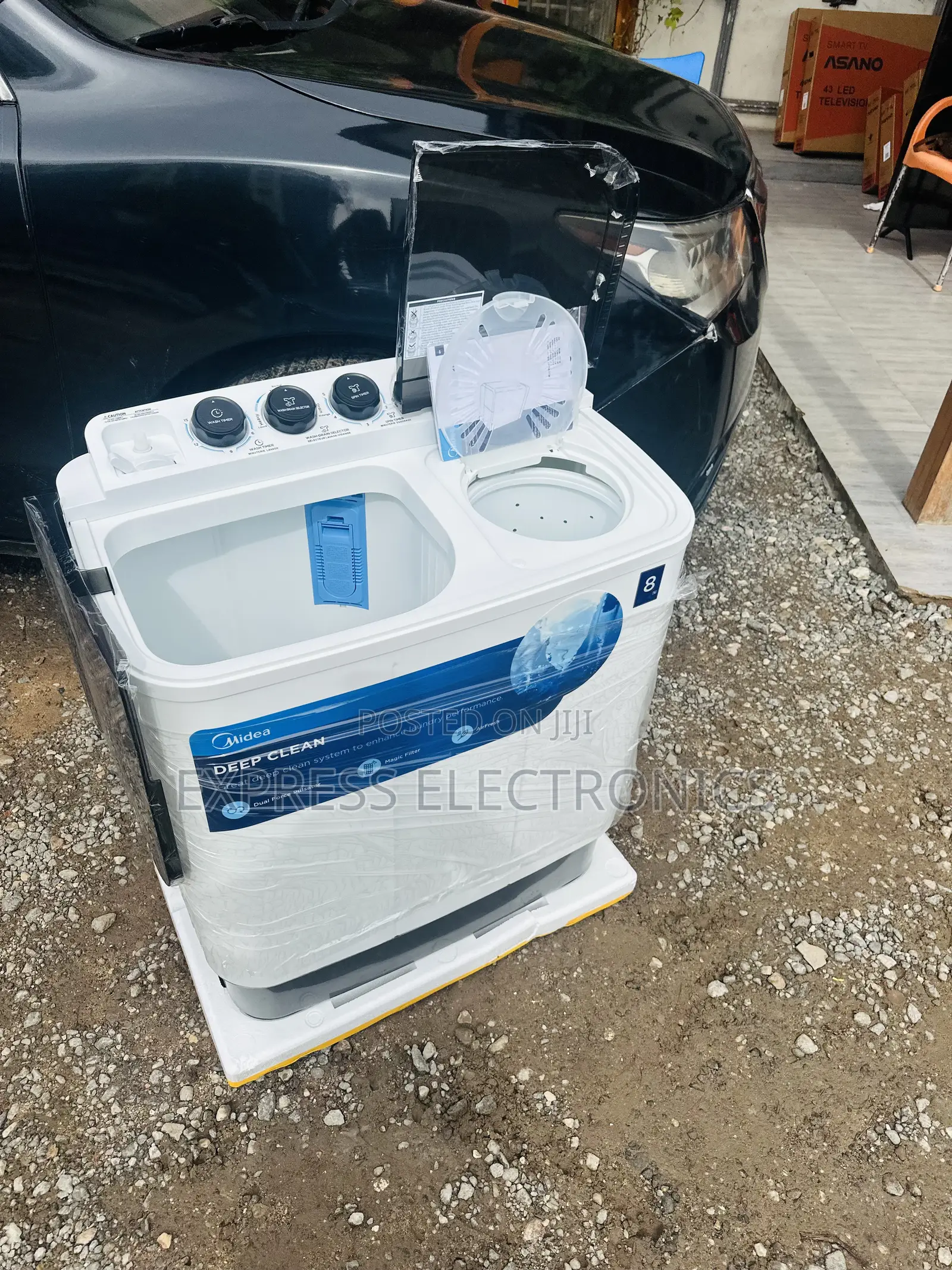 Semi Automatic Washing Machine Midea 8kg Topload