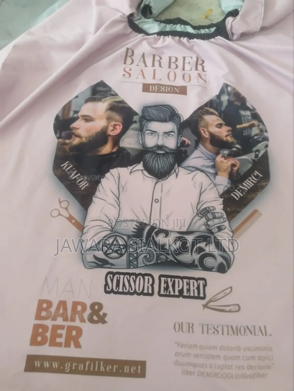 Barber Apron Capes Black Color