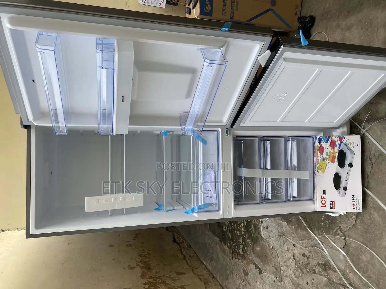 Prettyish Nasco 309liters Dispenser Double Door Fridge