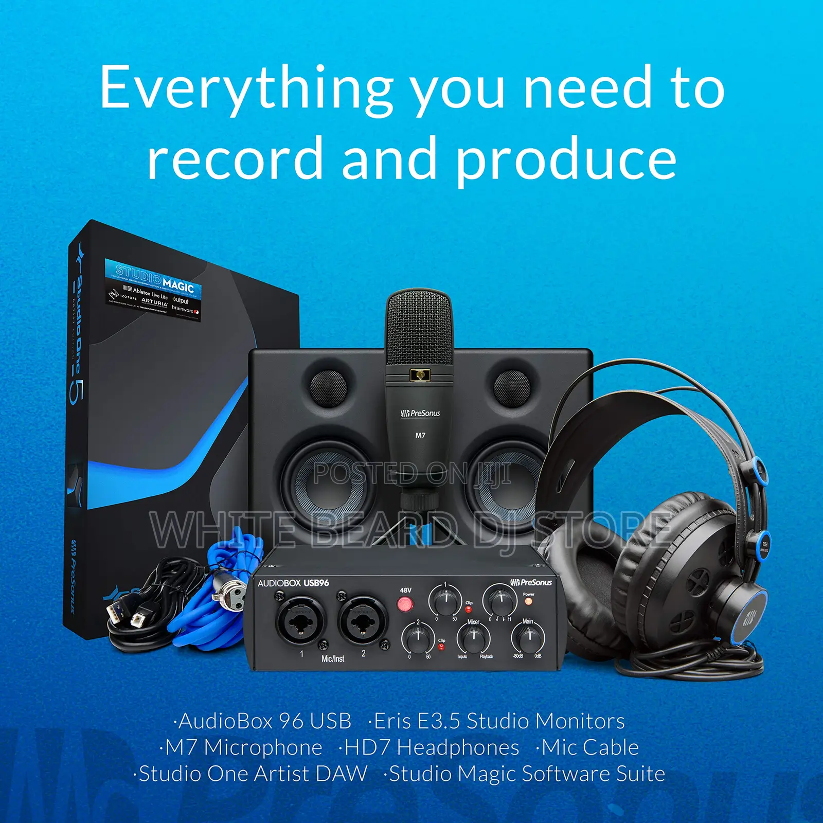 Presonus Audiobox 96 25th Anniversary Studio Ultimate Bundle