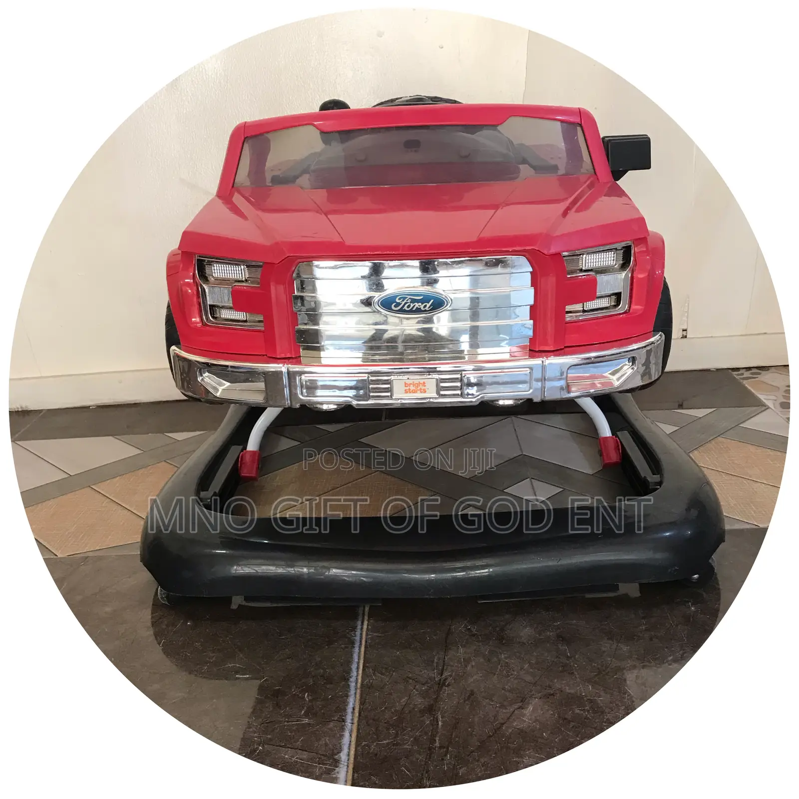 Bright Starts Ford 3 Ways to Play Walker, Red
