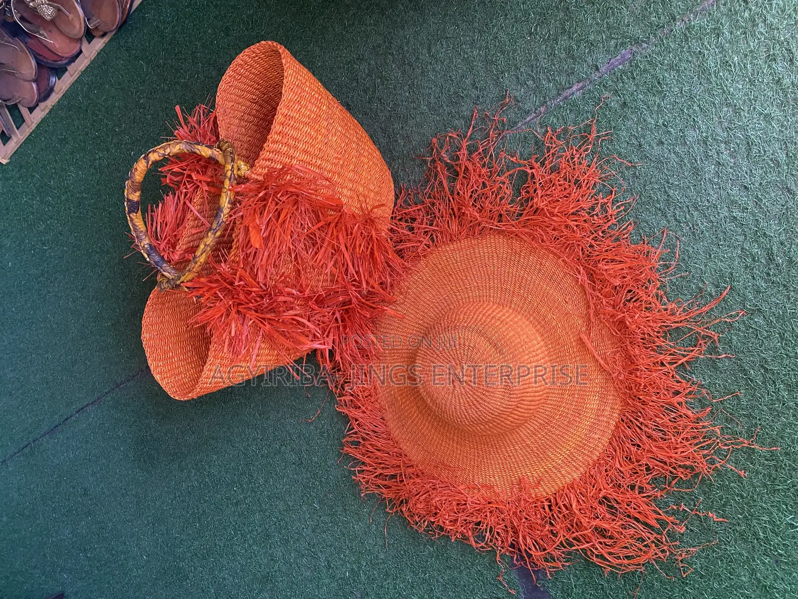 Raffia Bag and Hat
