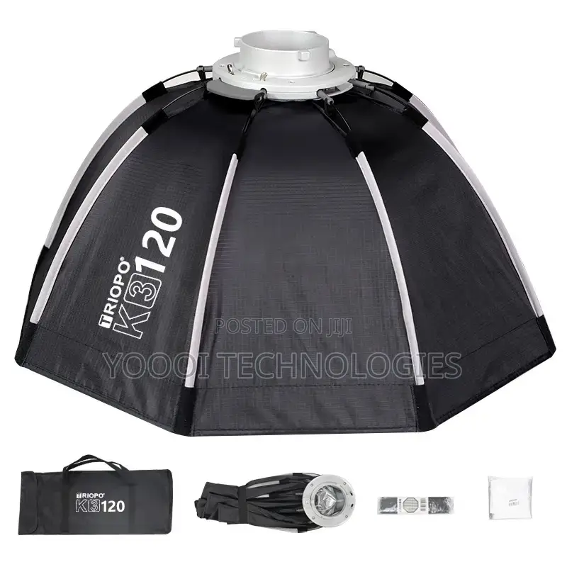 New Triopo 120cm Octagon Softbox Bowen’S Mount With Grid