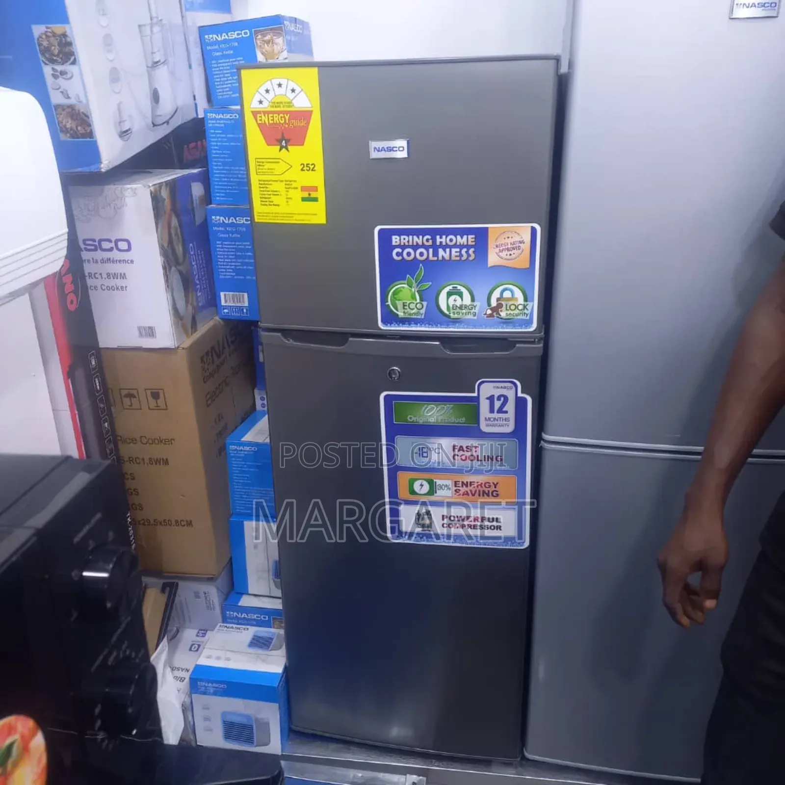 New Wole Nasco 138 Littres Double Door Fridge