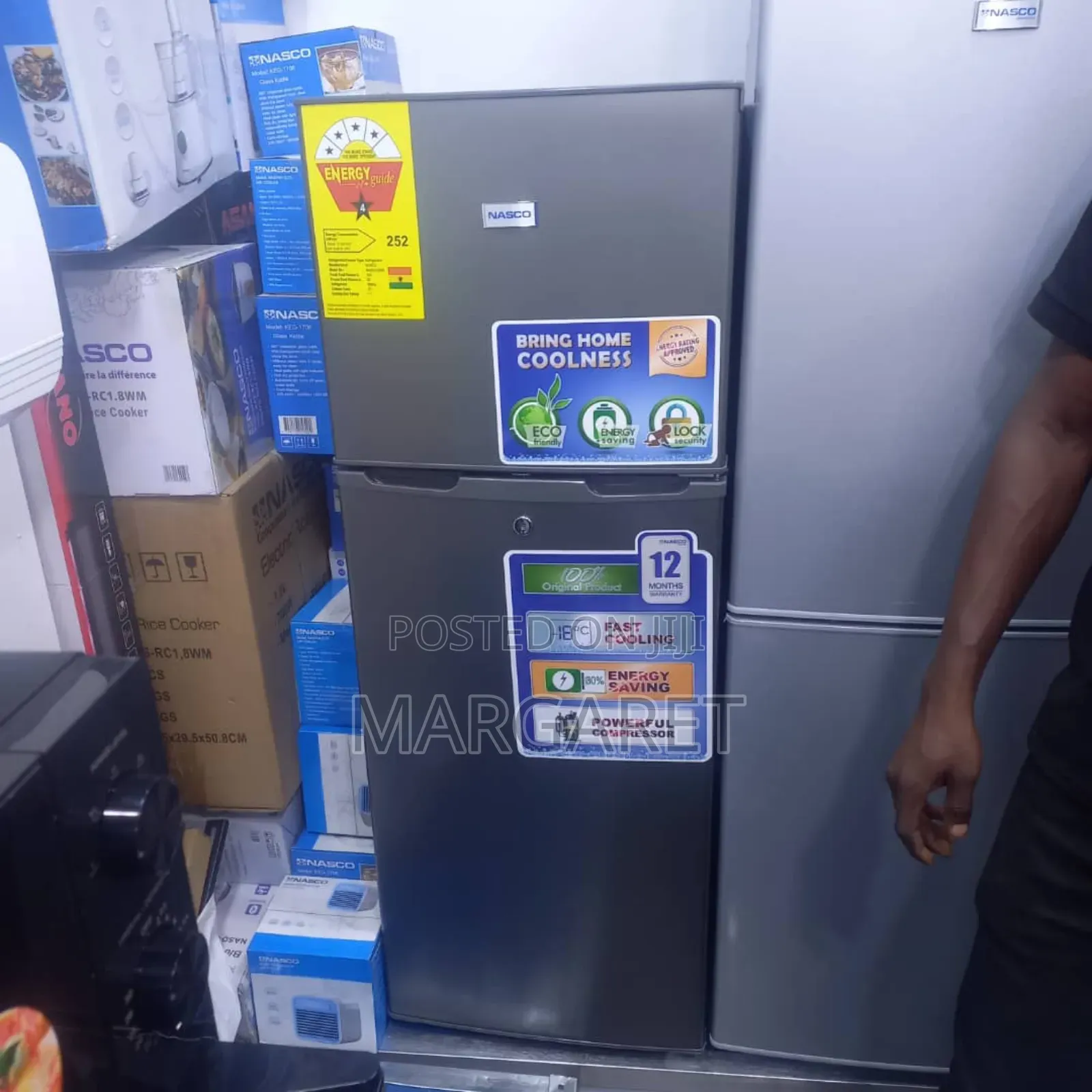 New Wole Nasco 138 Littres Double Door Fridge