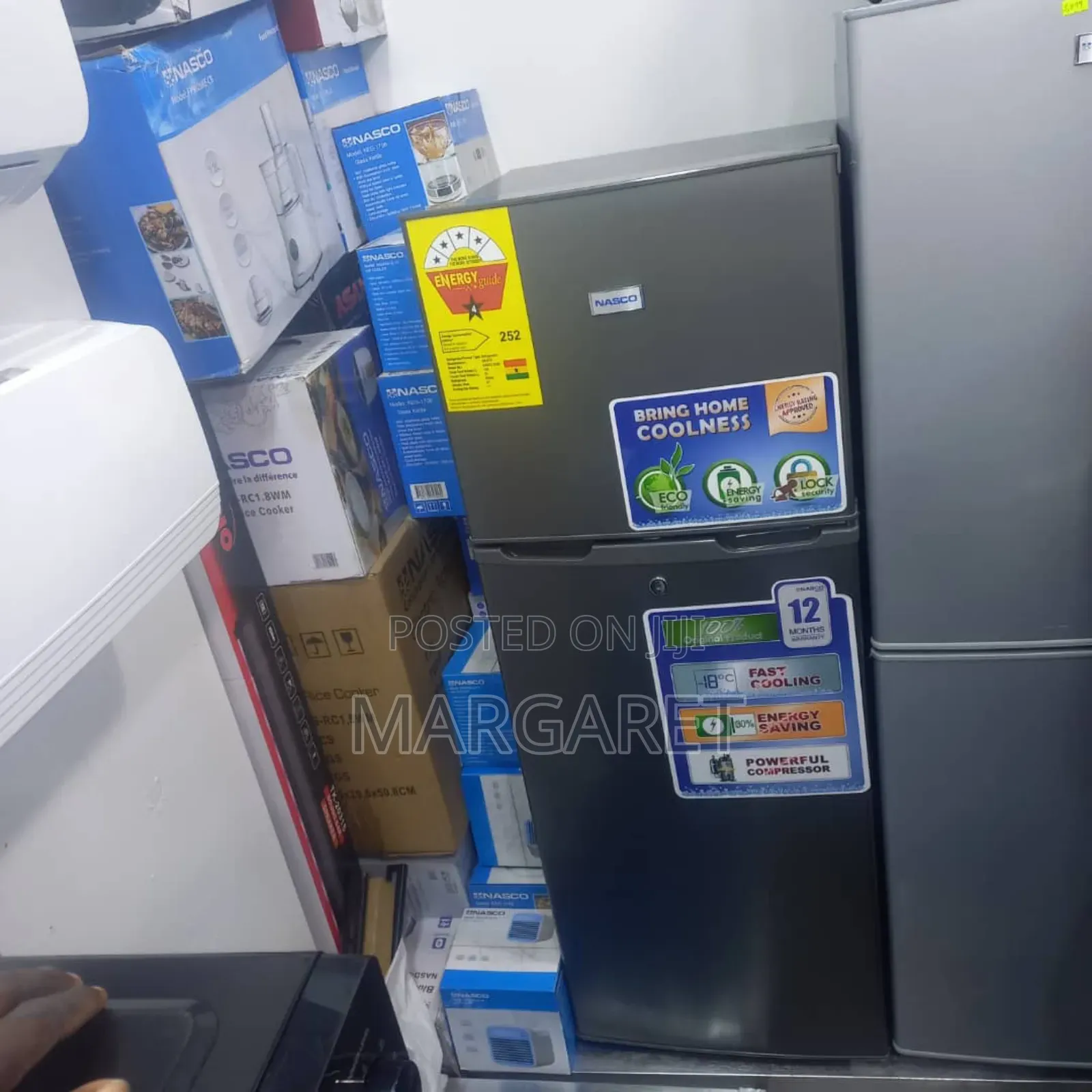 New Wole Nasco 138 Littres Double Door Fridge