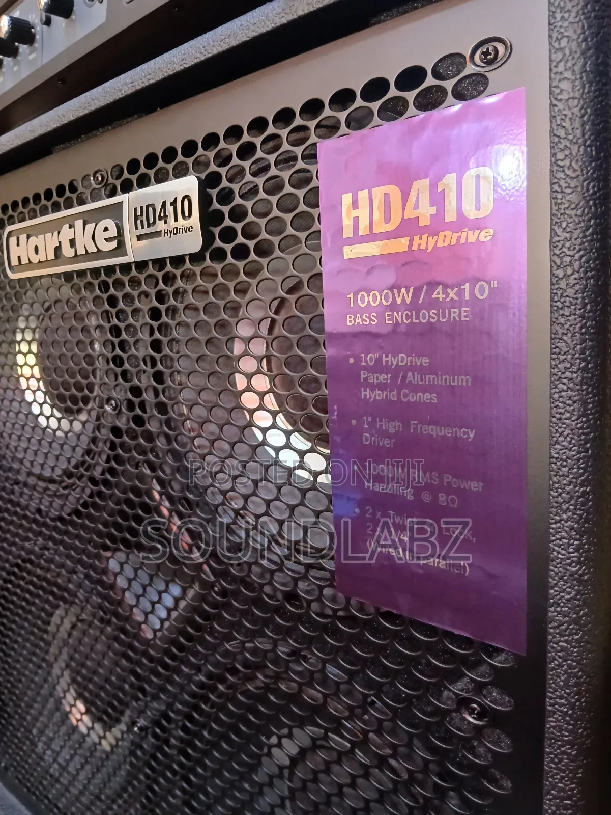 Hartke HD410 1,000-Watt 4x10" Bass Cabinet LH1000 Head