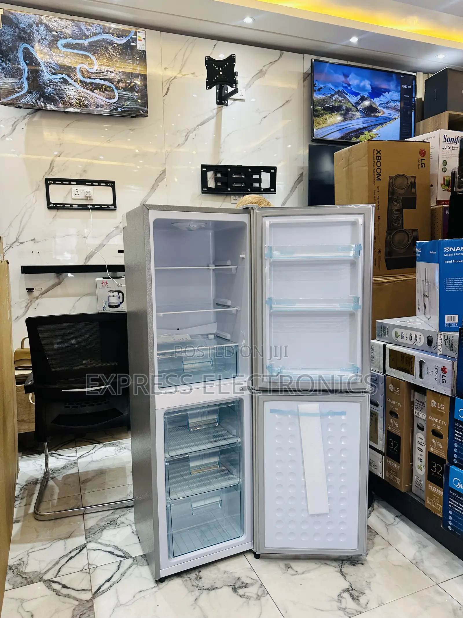 High Efficiency Compressor Double Door Nasco Fridge