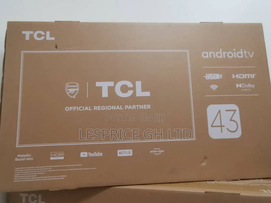 TCL 43” Android Smart Inbuilt Digital Tv