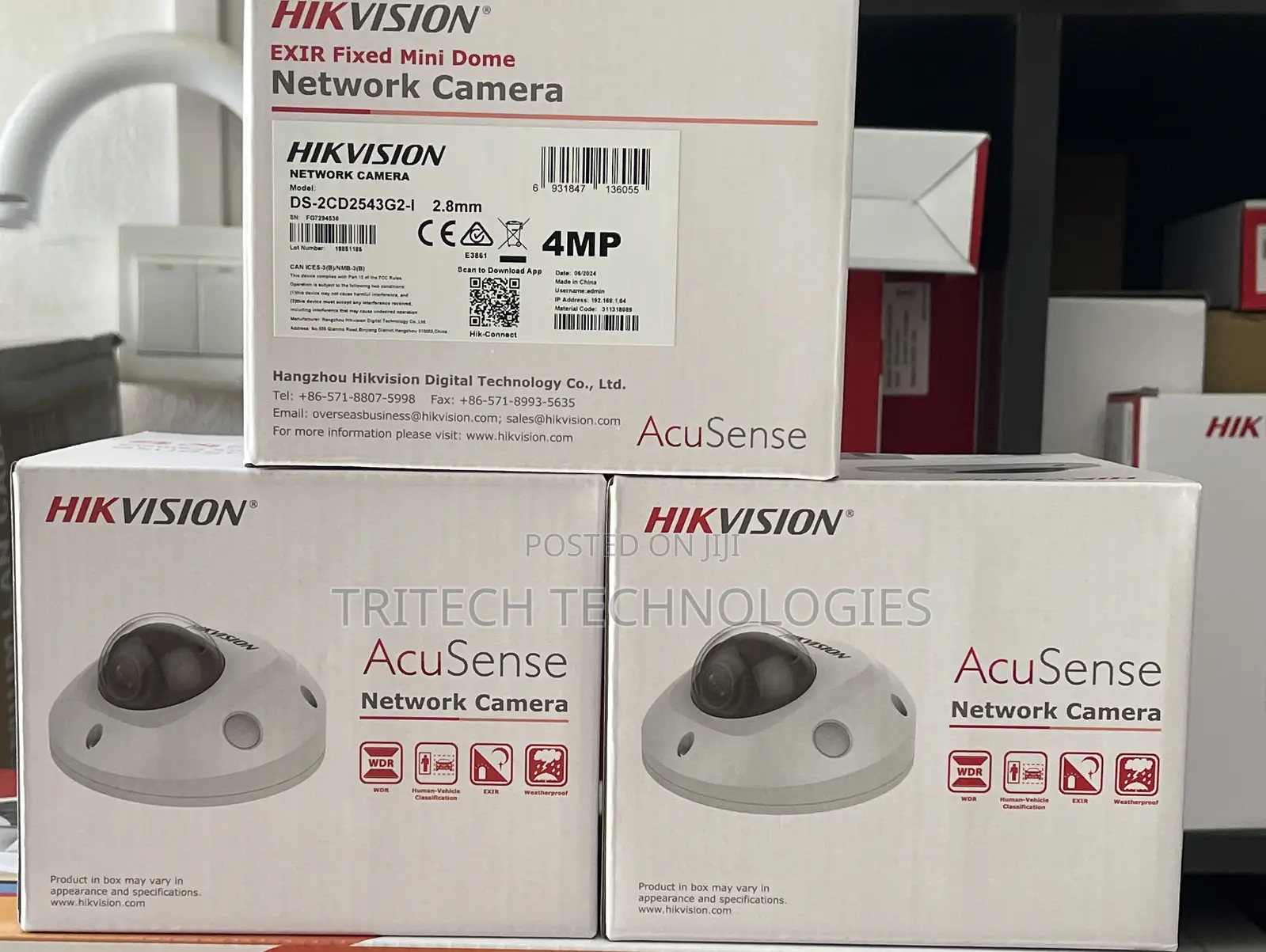 Hikvision Ds-2cd2543g2-I (Ws) Outdoor 4mp Acusense With Mic