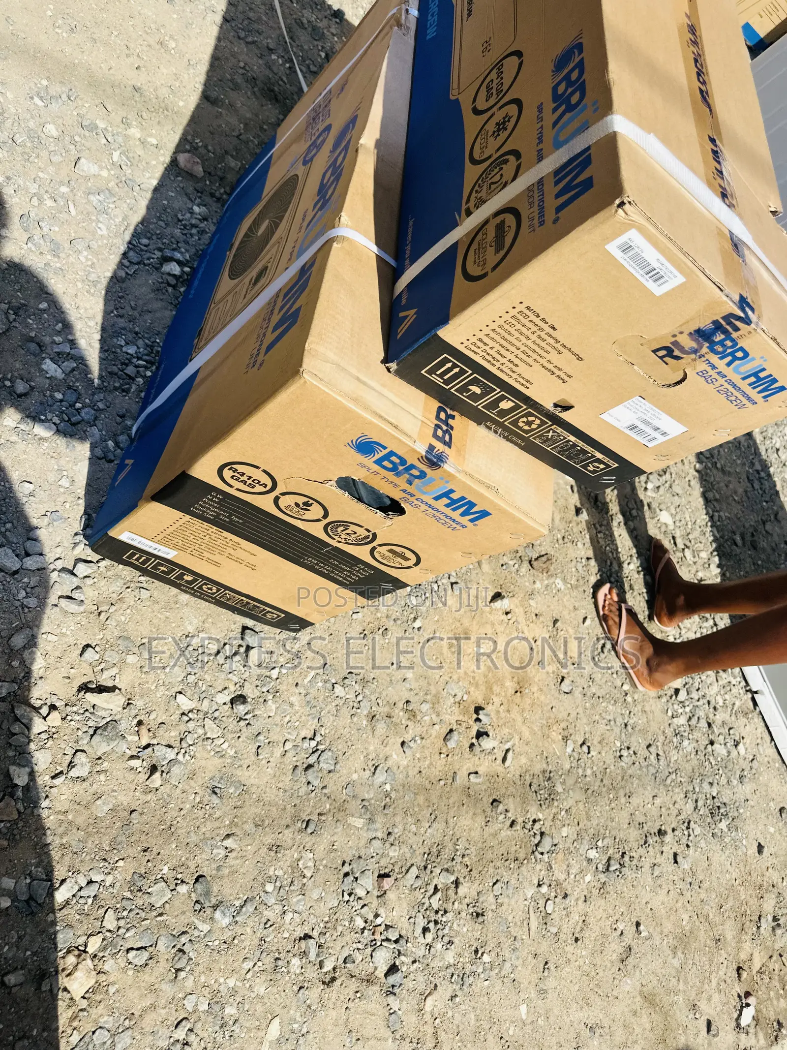 (1.5)Hp Split R410 Gas Bruhm Air Conditioner Sleek Slim