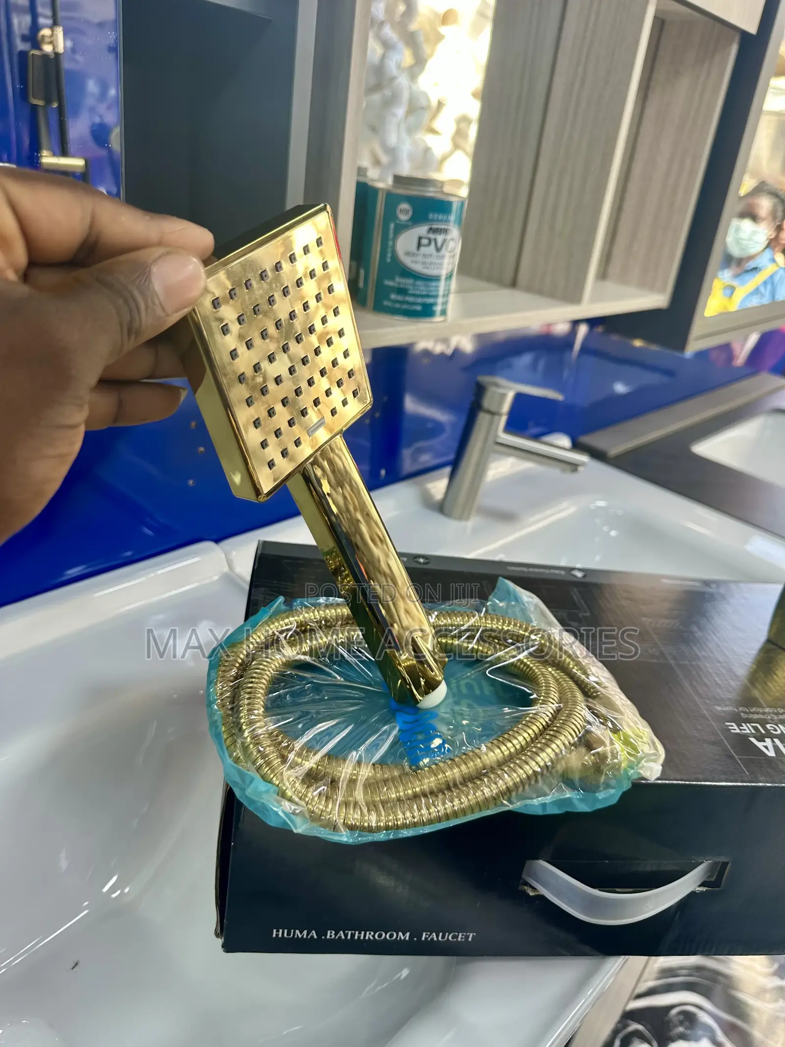 Gold Telephone Shower