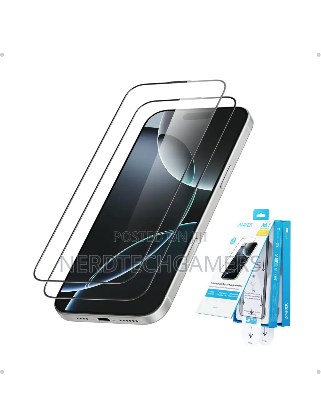 Anker Easy Fit HD Screen Protector, for iPhone 16 Pro Max