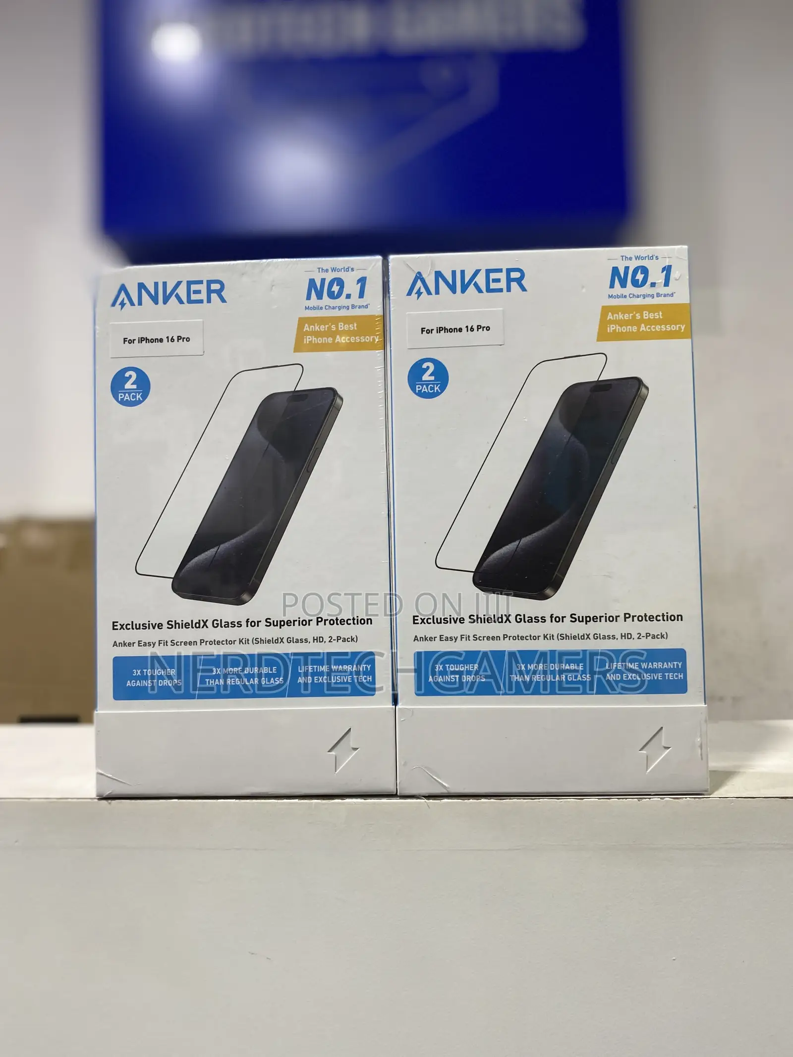 Anker Easy Fit HD Screen Protector, for iPhone 16 Pro Max