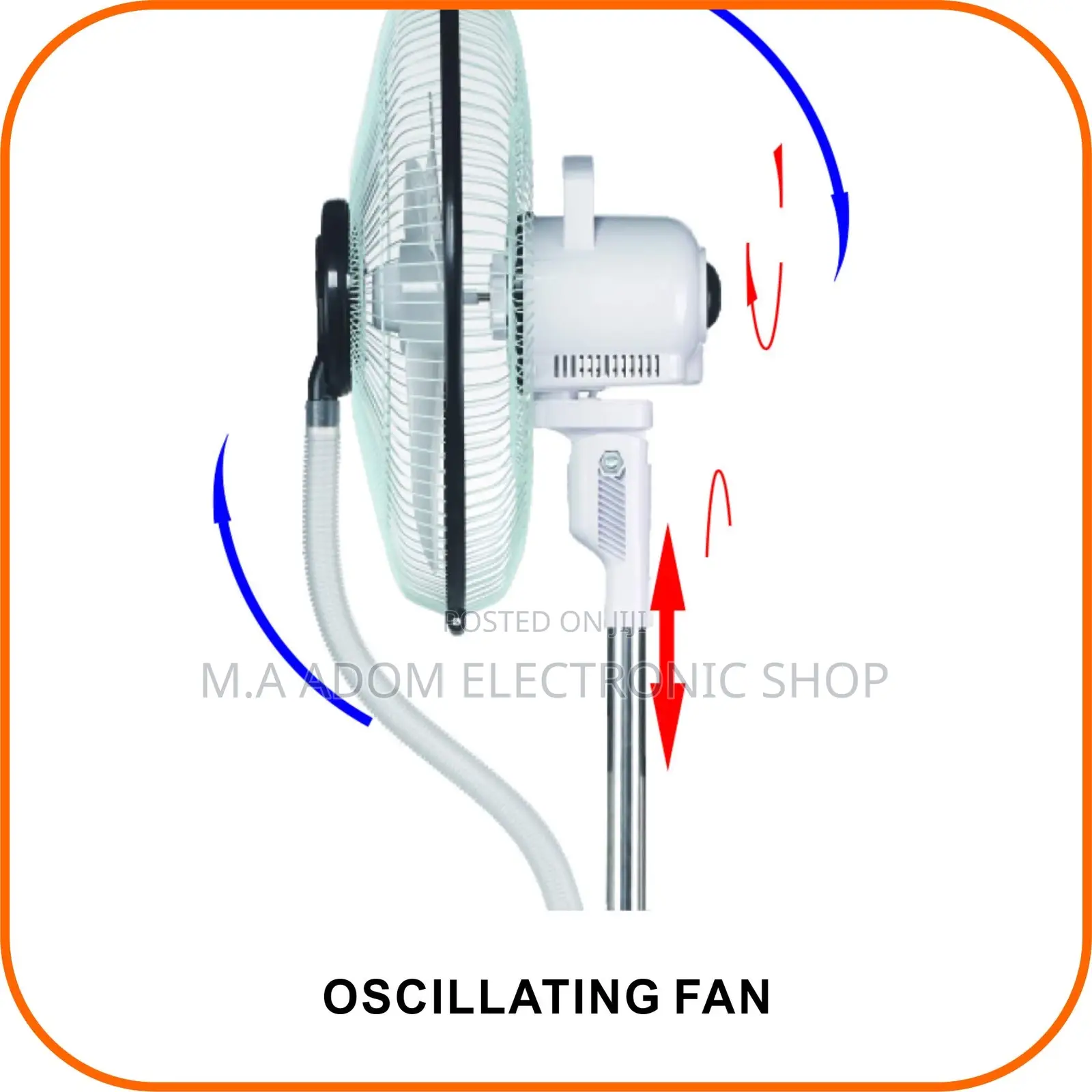 10hrs Clinette16”Solar Rechargeable Fan With Remote Control