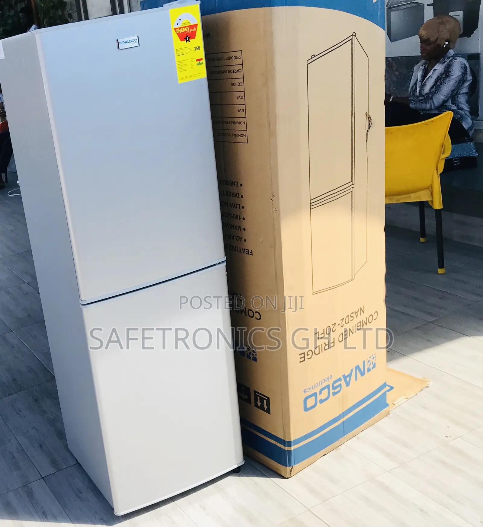2 Door Nasco Bottom Mount Nasd2-20 Energy Saving Fridge 
