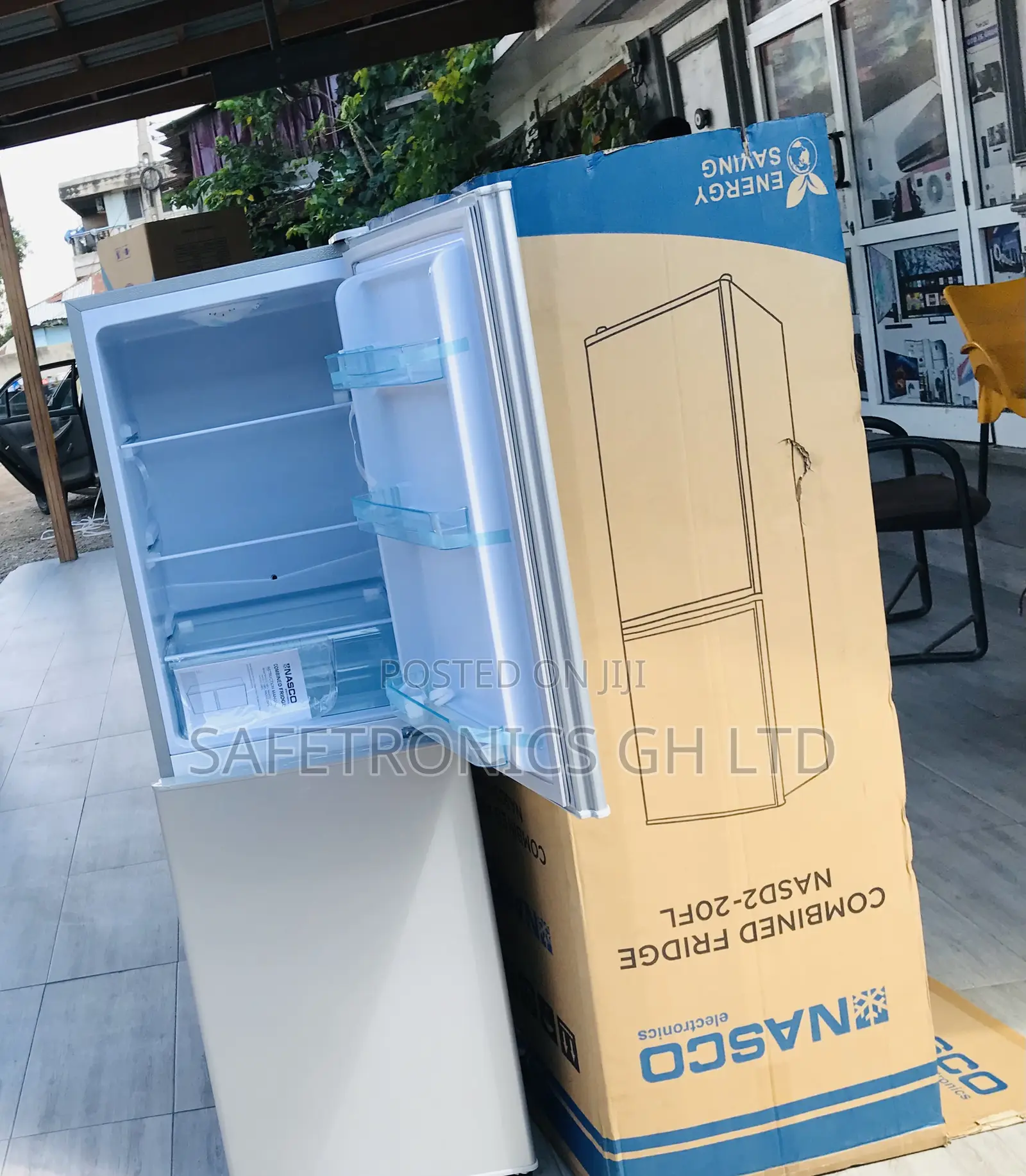 Powerful Compressor Nasd2-20fl 2 Doors Bottom Mount Fridge 