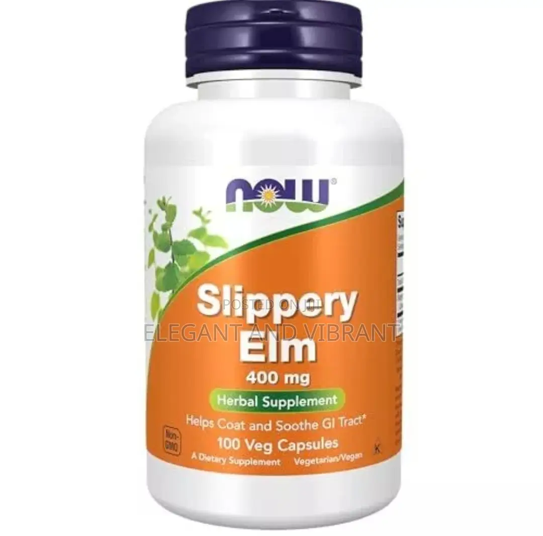 Now Slipprey Elm,400mg 100 Vegetable Capsules