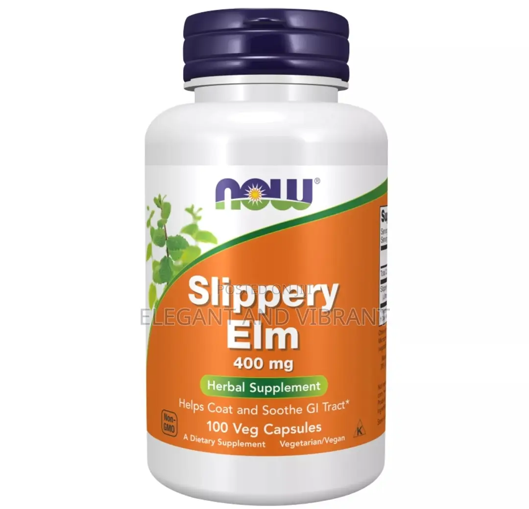 Now Slipprey Elm,400mg 100 Vegetable Capsules