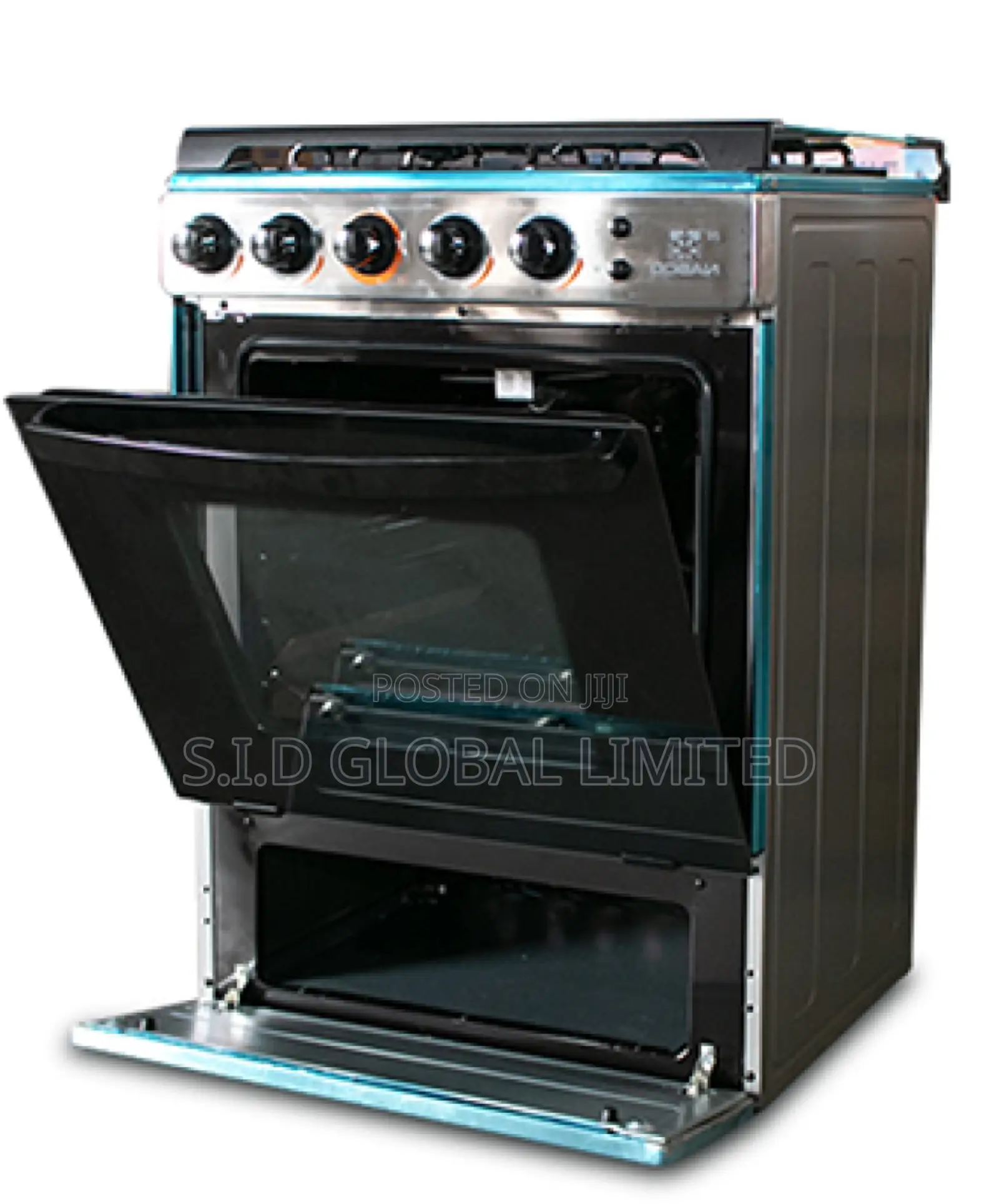 Elegance Ignited NASCO-4-BURNER-GAS-COOKER-STAINLESS-STEEL