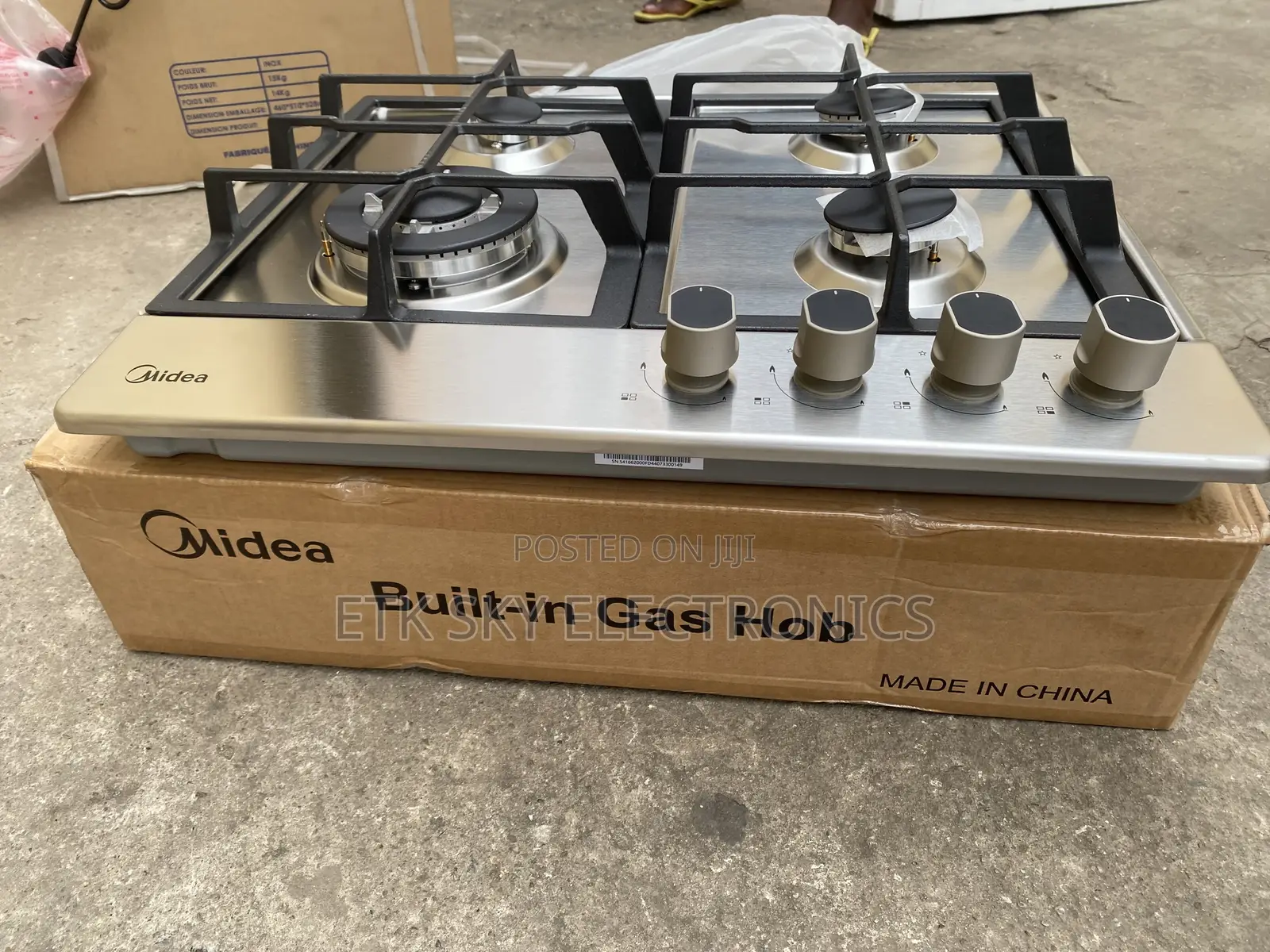 Glossy Midea 4burner Built in Gas Hob Gascooker