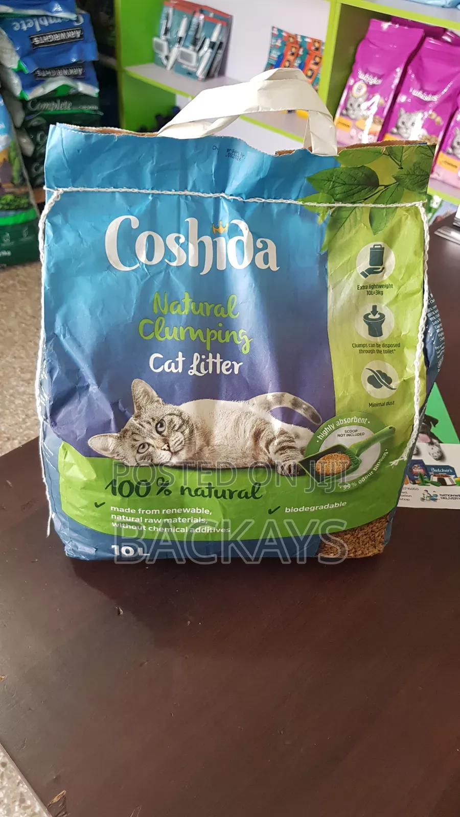 Coshida Natural Clamping Cat Litter for All Cat Types