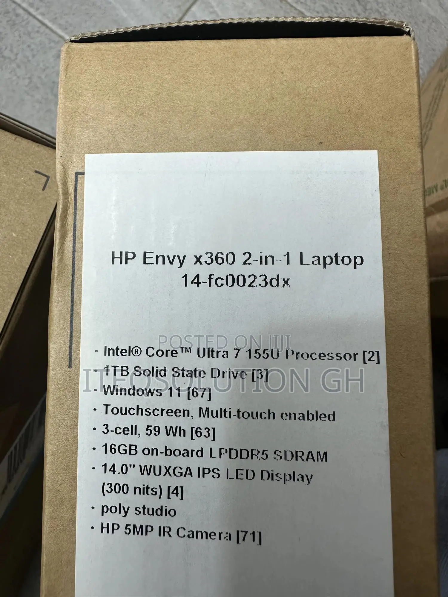 New Laptop HP Envy 14 16GB Intel Core Ultra 7 SSD 1T