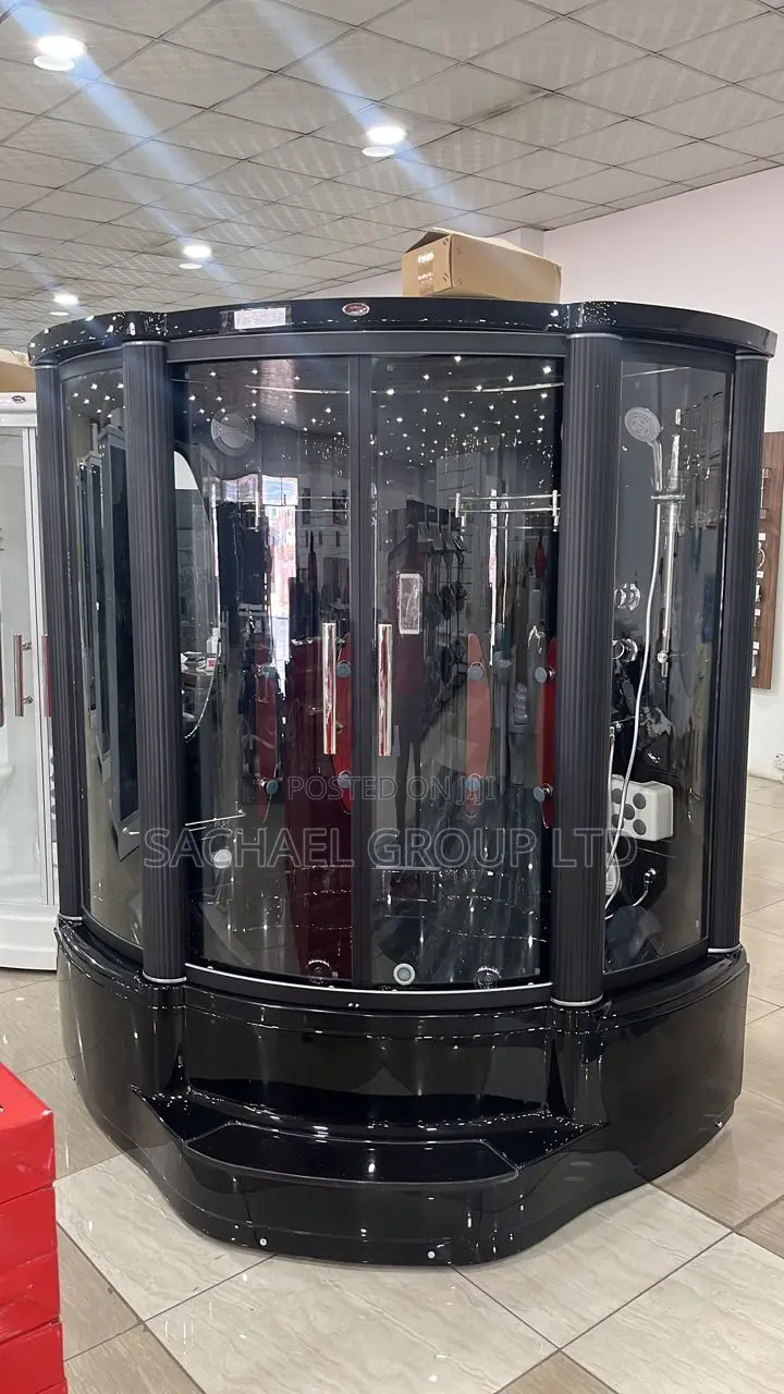 Stylish Black Jacuzzi Steam Room