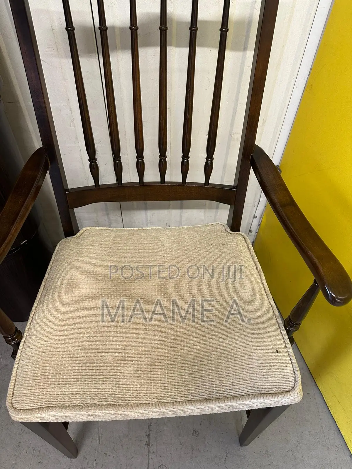 Dark Brown Wooden Chair