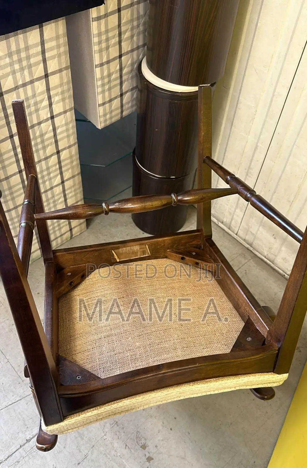 Dark Brown Wooden Chair