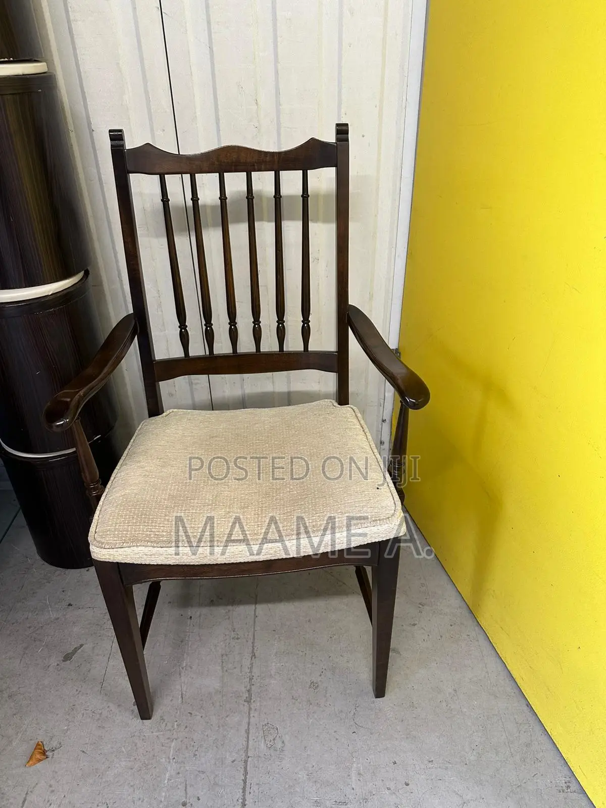 Dark Brown Wooden Chair