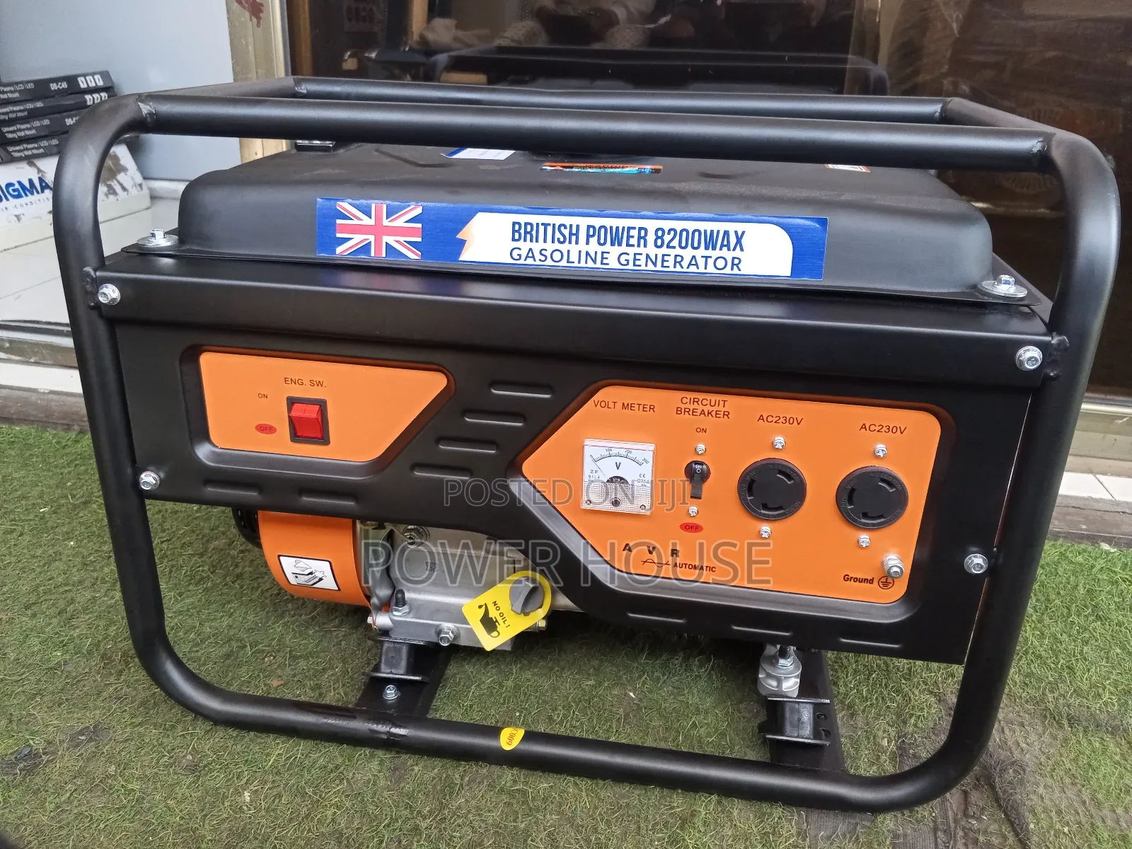 British Power 8200wax Generator Gasoline 7.2kva Generator