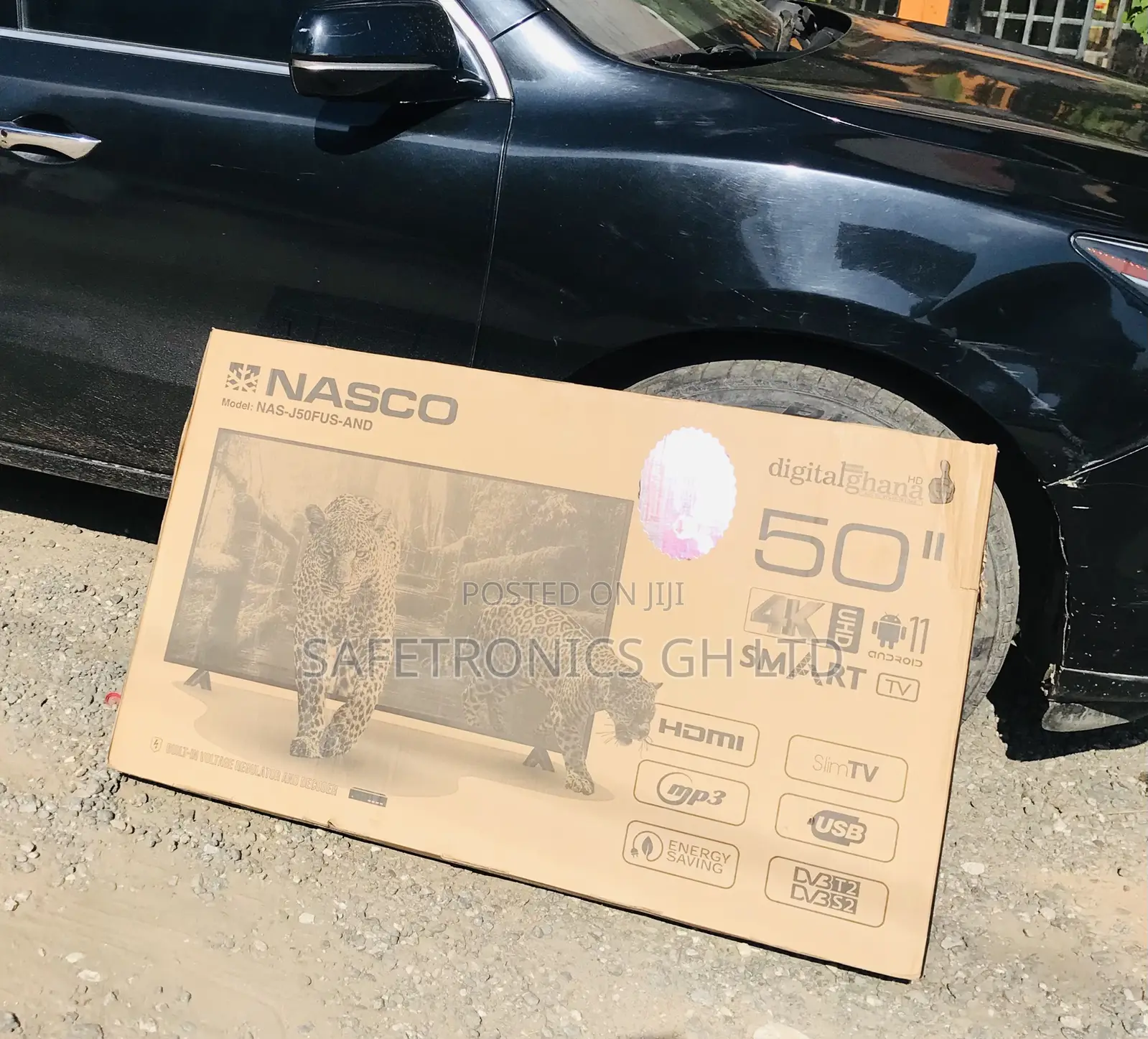 Shop (Black) 50 Inch Smart Led Nasco ~<> Sleek Tv