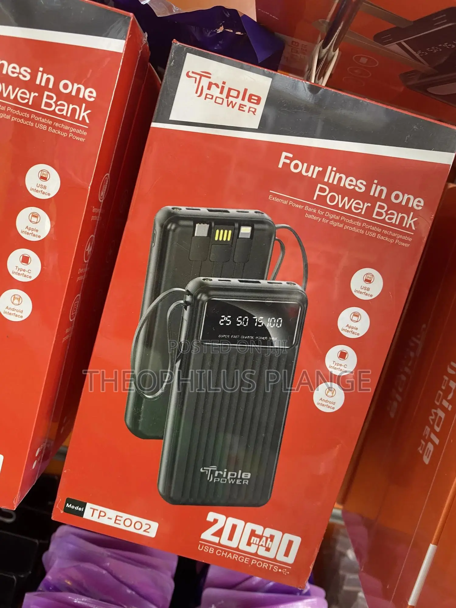 Triple Power 20000mah Power Bank.