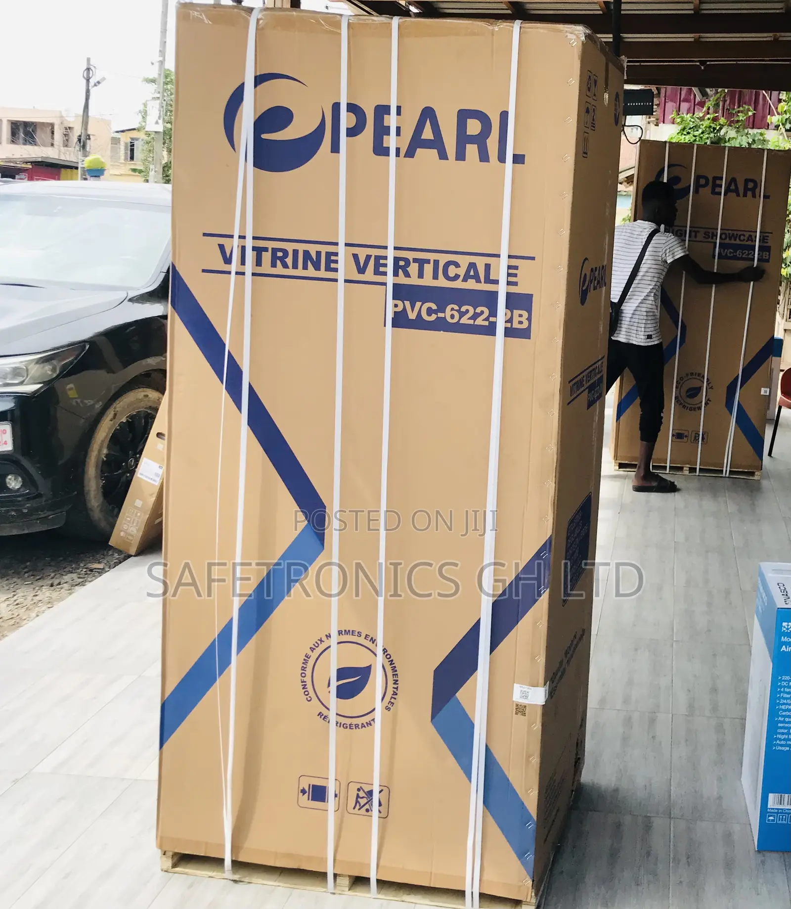 Fast Freezing  2 Doors Pearl Display Glass PVC-622-2b