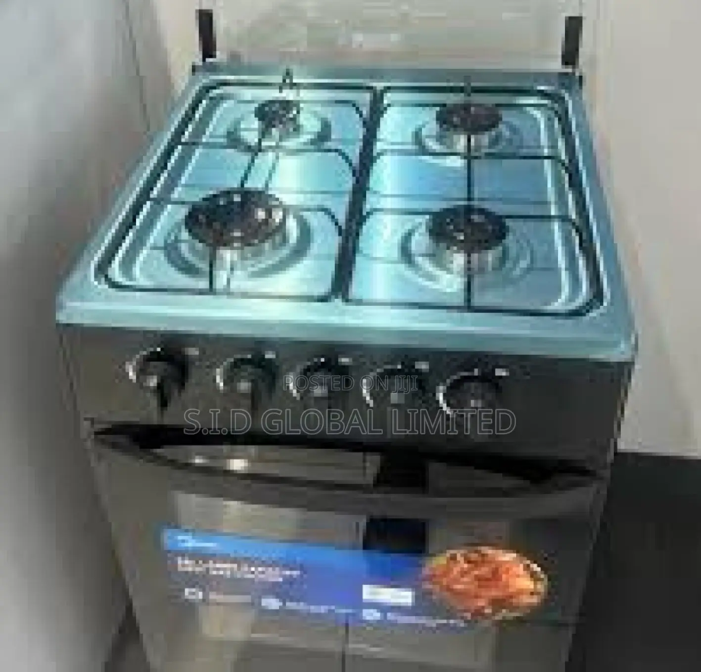 The Artistry of MIDEA-4-BURNER-GAS-COOKER-BLACK-MIRROR
