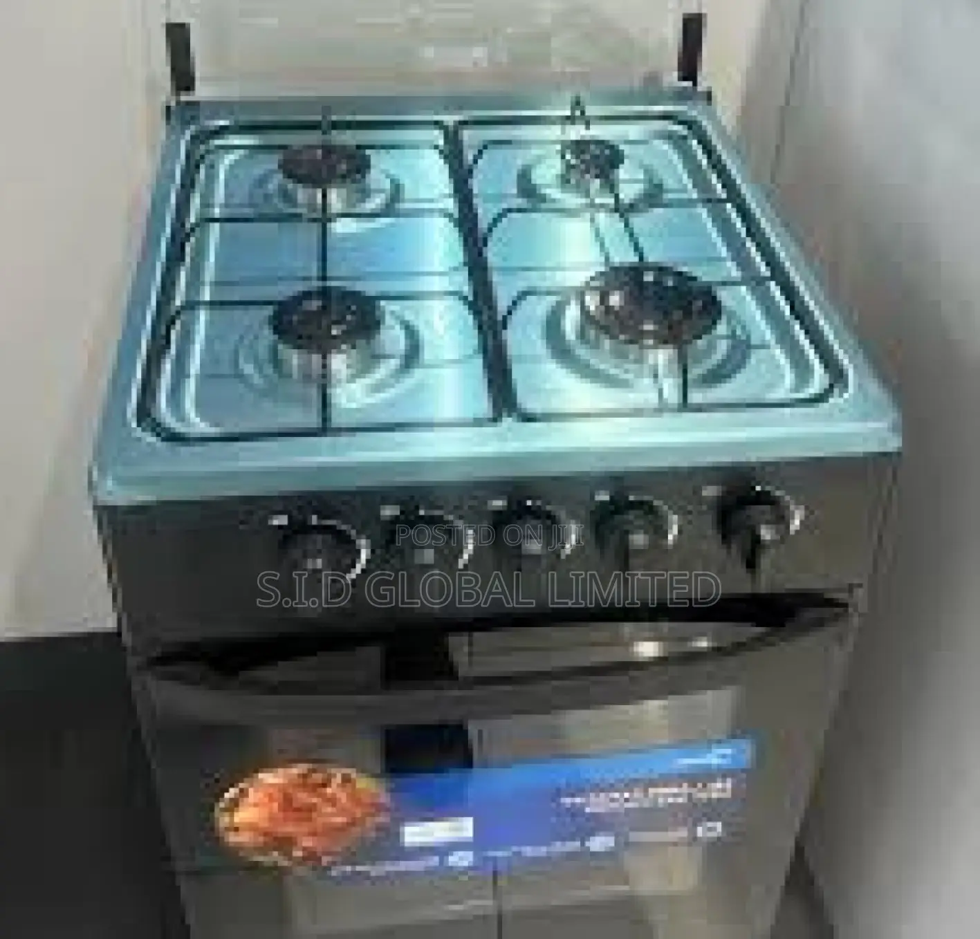 Embrace the Burn MIDEA-4-BURNER-GAS-COOKER-BLACK-MIRROR