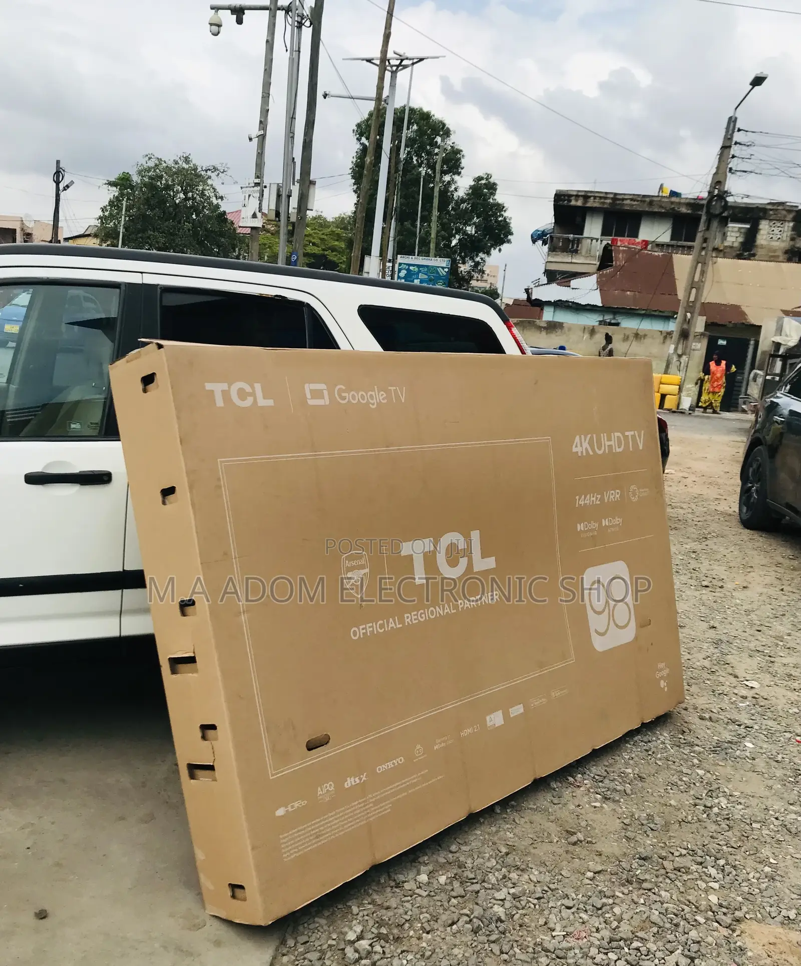 Authentic TCL 98P745 98 Inch Uhd Smart Android Tv.