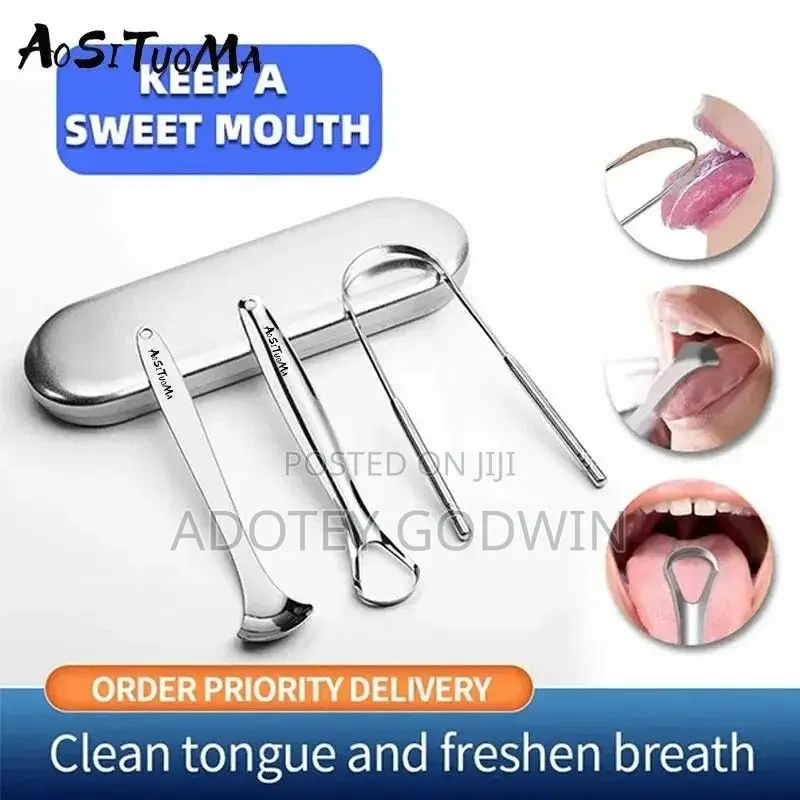 Metalic Tongue Scraper